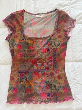 Natural Life Sheer Boho Tee